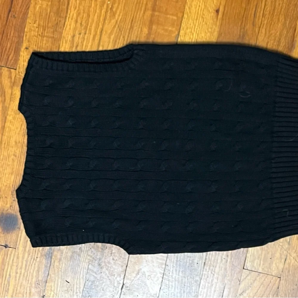 NEW. Ralph Lauren Cable Knit Black kids sleeveless vest